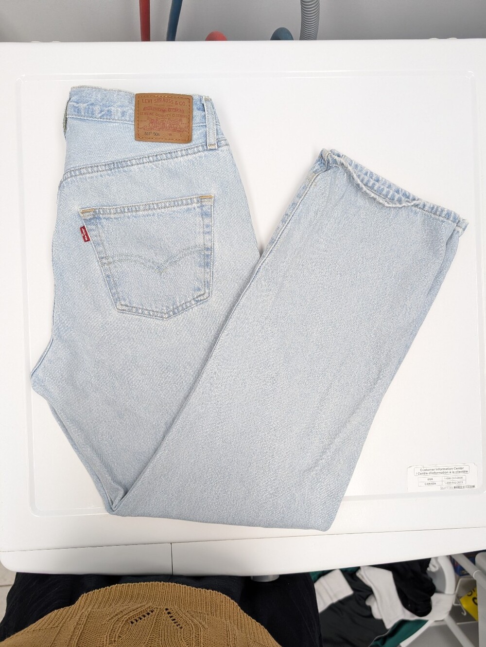 Levi’s 501 ’90s Ever Afternoon Light Wash Straight Leg Button Fly Jeans 29x30 - Picture 5 of 11